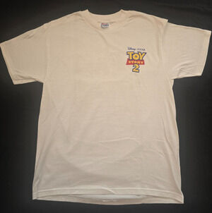Vintage 1999 Disney Pixar Toy Story 2 T-Shirt Hanes Beefy-T Large